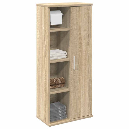 vidaXL Badezimmerschrank mit Rollenhalter Sonoma-Eiche 39x22x90 cm