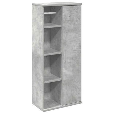 vidaXL Badezimmerschrank mit Rollenhalter Betongrau 39x22x90 cm