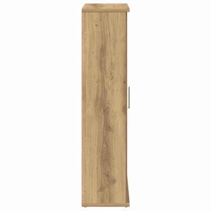 vidaXL Badezimmerschrank mit Rollenhalter Artisan-Eiche 39x22x90 cm