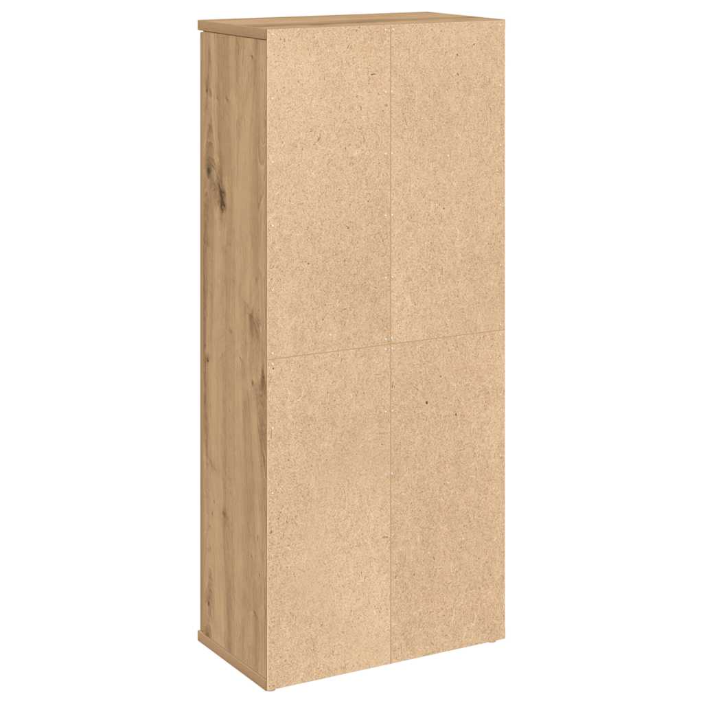vidaXL Badezimmerschrank mit Rollenhalter Artisan-Eiche 39x22x90 cm
