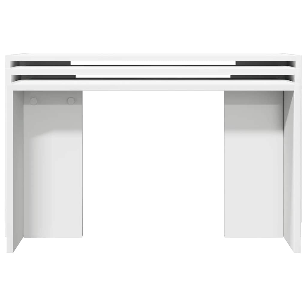 vidaXL Tables gigognes 3 pcs Blanc Bois d'ingénierie