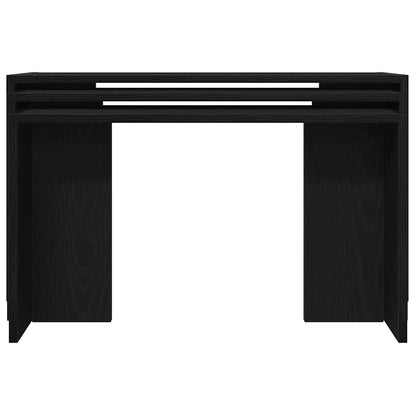 vidaXL Satztische 3 Stk. Schwarz Holzwerkstoff
