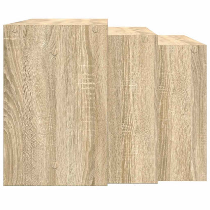 vidaXL Tables gigognes 3 pcs Chêne Sonoma Bois d'ingénierie