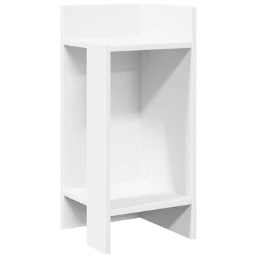 vidaXL Beistelltisch mit Ablage Weiß 25,5x27x60 cm