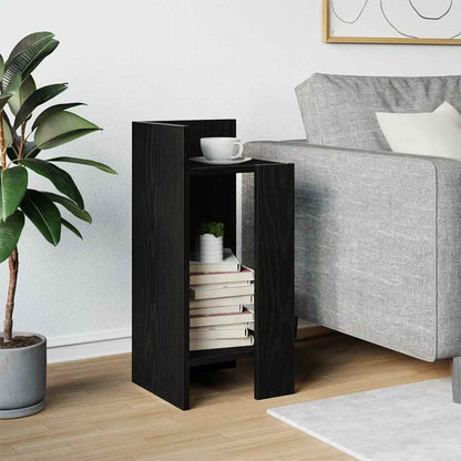 vidaXL Beistelltisch mit Ablage Schwarz 25,5x27x60 cm