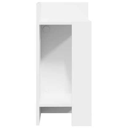 vidaXL Beistelltisch mit Ablage Schwarz 25,5x27x60 cm