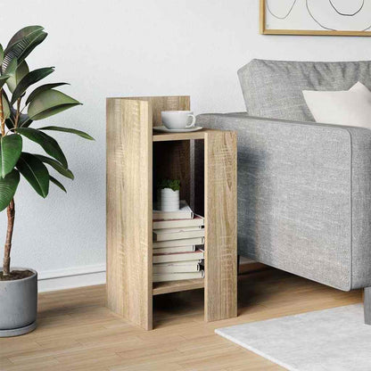 vidaXL Beistelltisch mit Ablage Sonoma-Eiche 25,5x27x60 cm