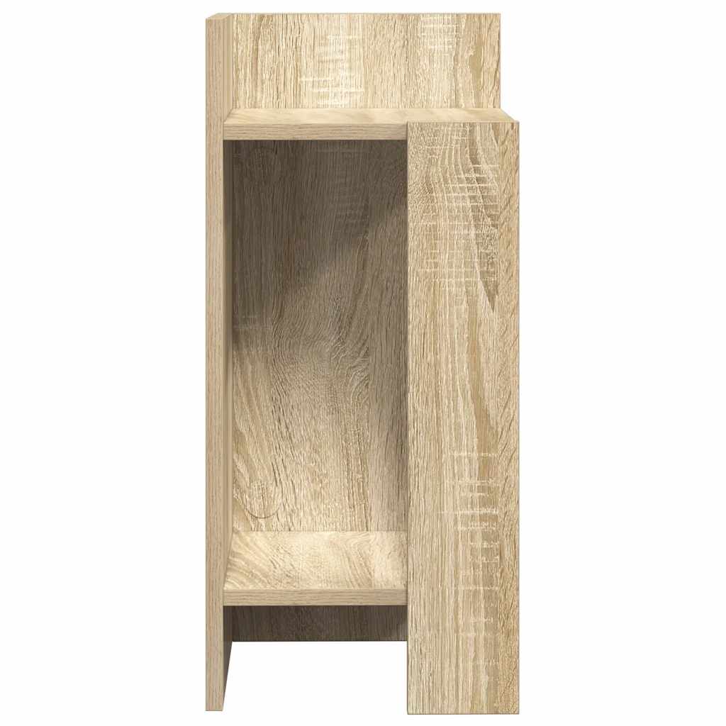vidaXL Beistelltisch mit Ablage Sonoma-Eiche 25,5x27x60 cm