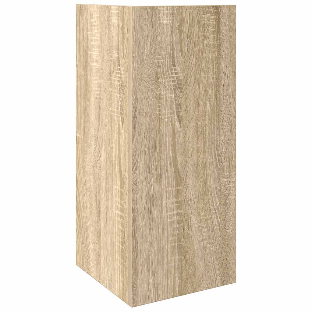 vidaXL Beistelltisch mit Ablage Sonoma-Eiche 25,5x27x60 cm
