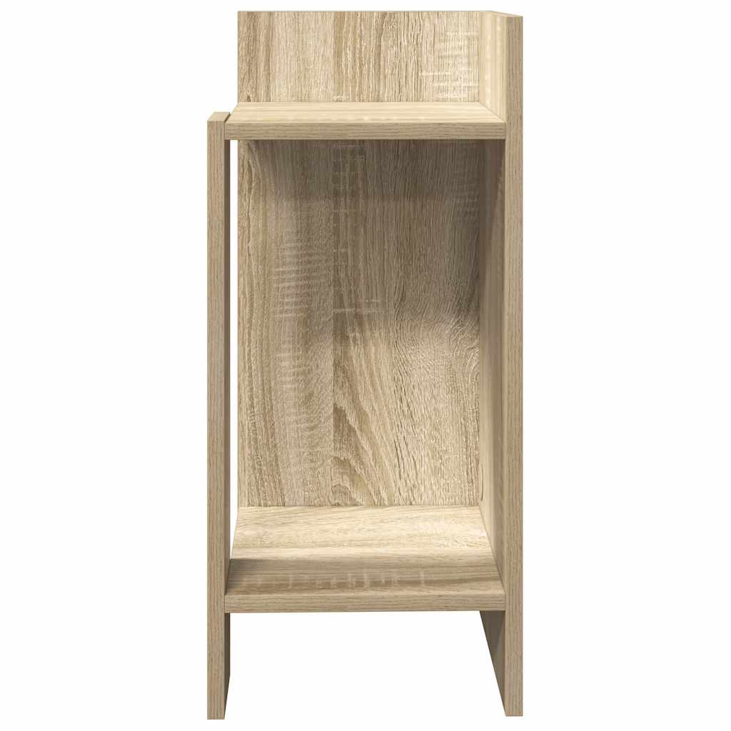 vidaXL Tables d'appoint 2 pcs avec étagère Chêne Sonoma 25,5x27x60 cm