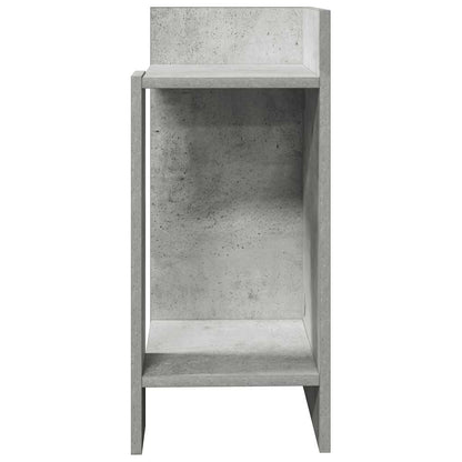 vidaXL Beistelltische 2 Stk. mit Ablage Betongrau 25,5x27x60 cm