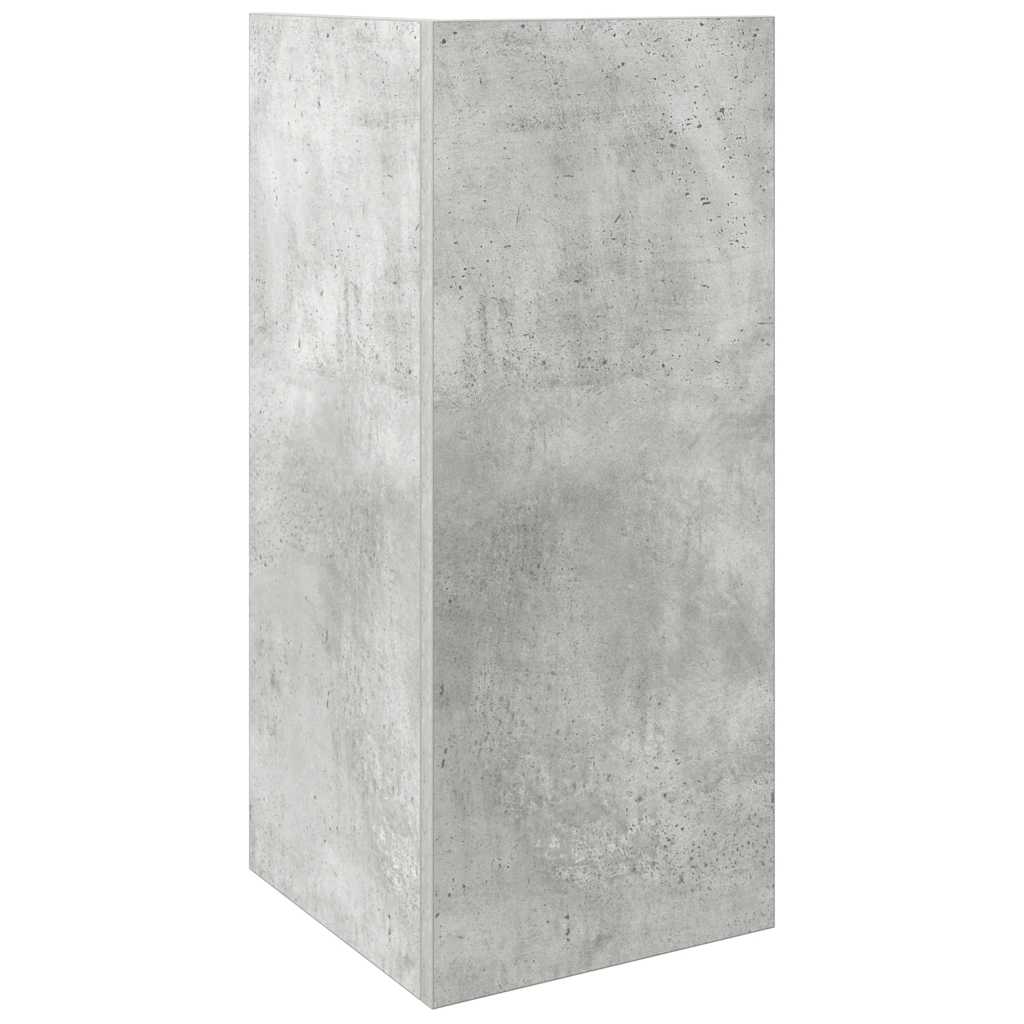 vidaXL Beistelltische 2 Stk. mit Ablage Betongrau 25,5x27x60 cm