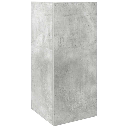 vidaXL Beistelltische 2 Stk. mit Ablage Betongrau 25,5x27x60 cm