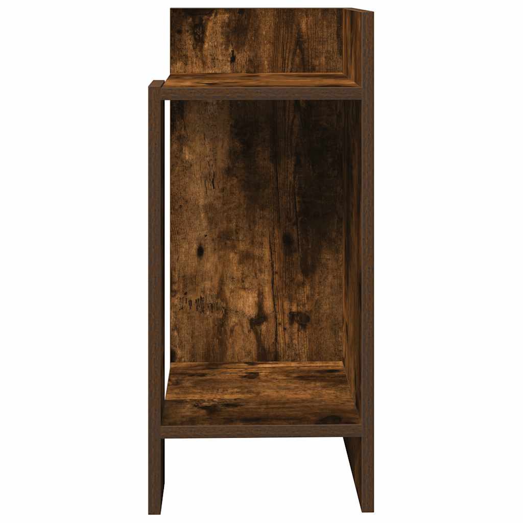 vidaXL Beistelltisch mit Ablage Räuchereiche 25,5x27x60 cm