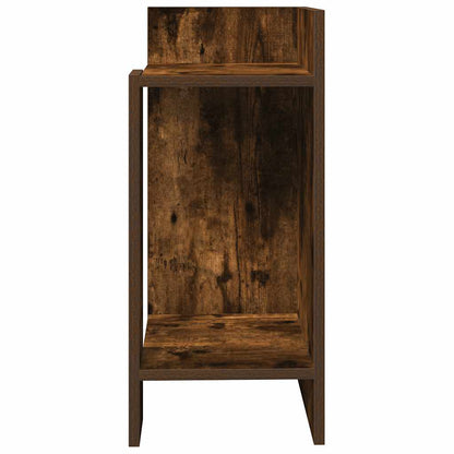 vidaXL Beistelltisch mit Ablage Räuchereiche 25,5x27x60 cm