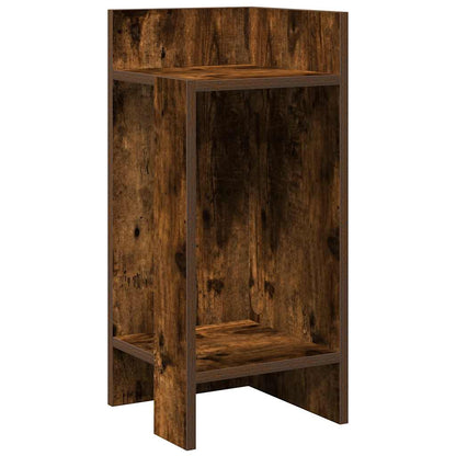 vidaXL Beistelltische 2 Stk. mit Ablage Räuchereiche 25,5x27x60 cm