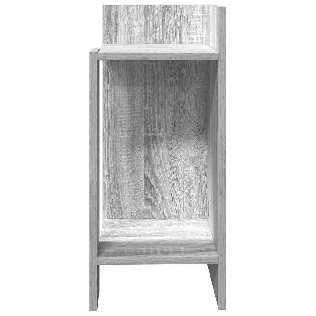 vidaXL Beistelltisch mit Ablage Grau Sonoma 25,5x27x60 cm