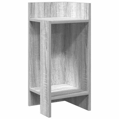vidaXL Tables d'appoint 2 pcs avec étagère Gris Sonoma 25,5x27x60 cm