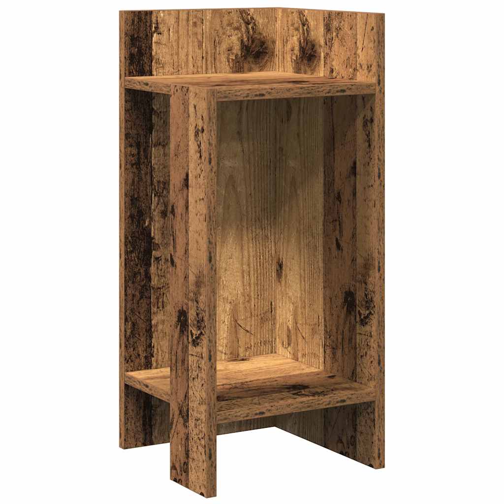 vidaXL Beistelltisch mit Ablage Altholz-Optik 25,5x27x60 cm