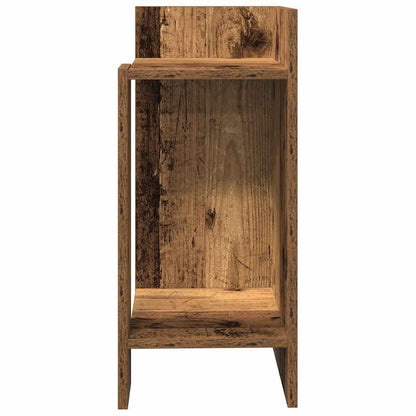 vidaXL Beistelltisch mit Ablage Altholz-Optik 25,5x27x60 cm