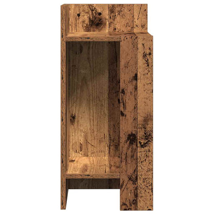 vidaXL Beistelltisch mit Ablage Altholz-Optik 25,5x27x60 cm