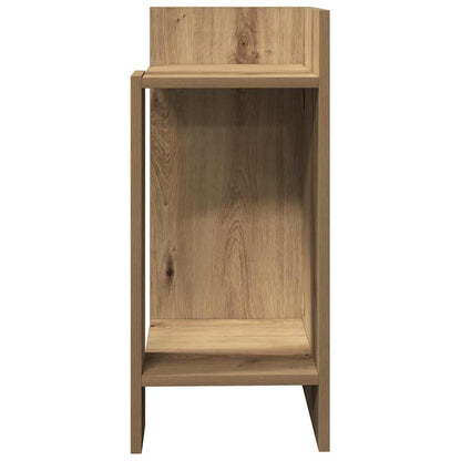 vidaXL Table d'appoint avec rangement Chêne artisan 25,5x27x60 cm