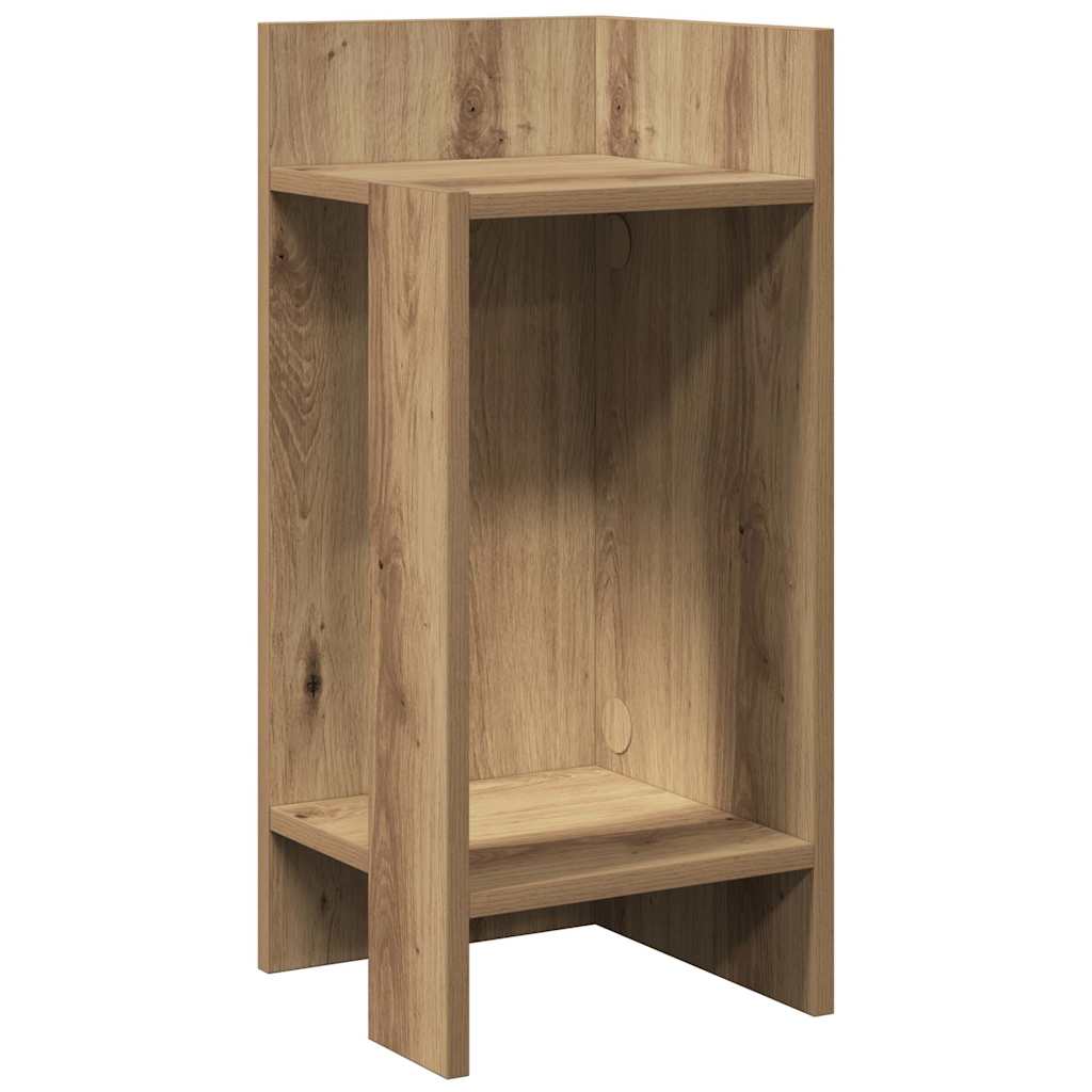 vidaXL Beistelltische 2 Stk. mit Ablage Artisan-Eiche 25,5x27x60 cm