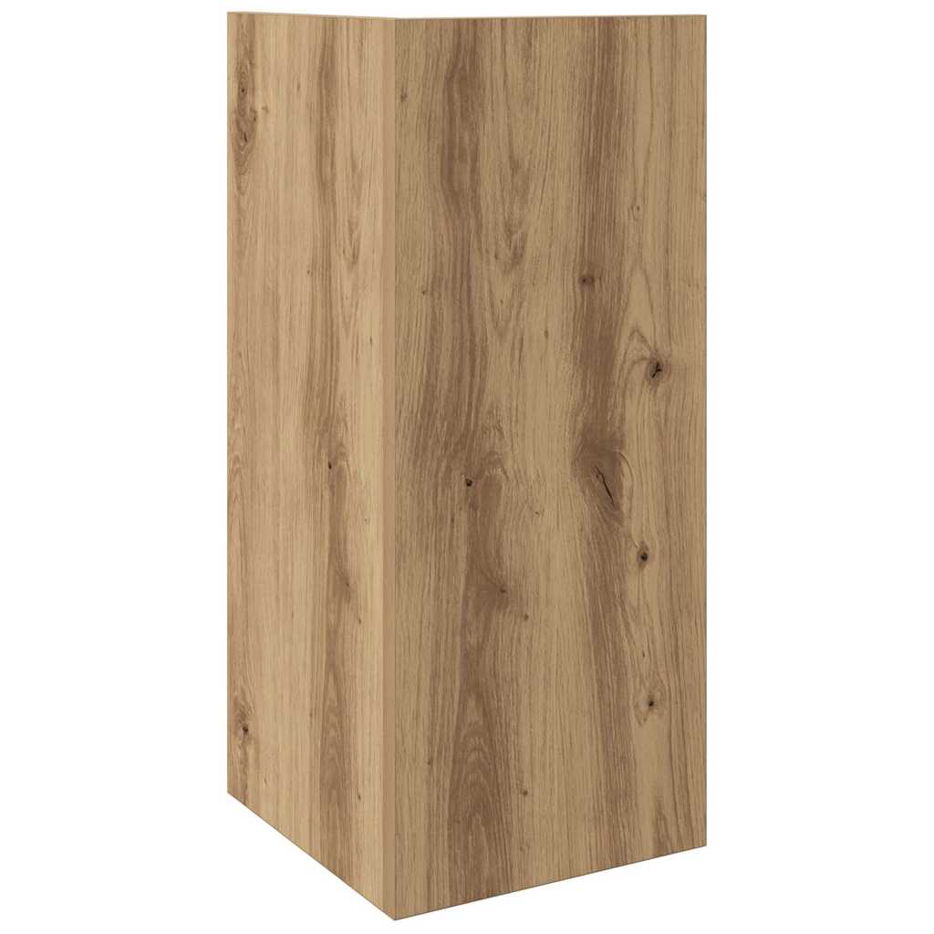vidaXL Beistelltische 2 Stk. mit Ablage Artisan-Eiche 25,5x27x60 cm