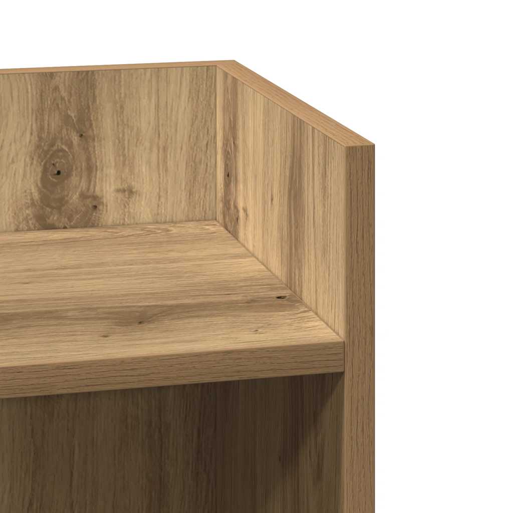 vidaXL Beistelltische 2 Stk. mit Ablage Artisan-Eiche 25,5x27x60 cm