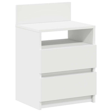 vidaXL Nachttisch mit 2 Schubladen Weiß 40x33x60 cm