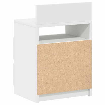 vidaXL Nachttisch mit 2 Schubladen Weiß 40x33x60 cm
