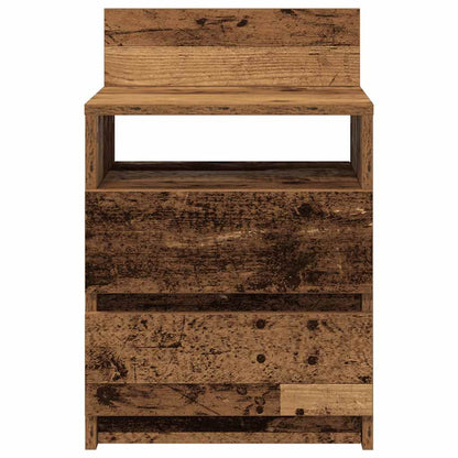 vidaXL Nachttische 2 Stk. mit 2 Schubladen Altholz-Optik 40x33x60 cm