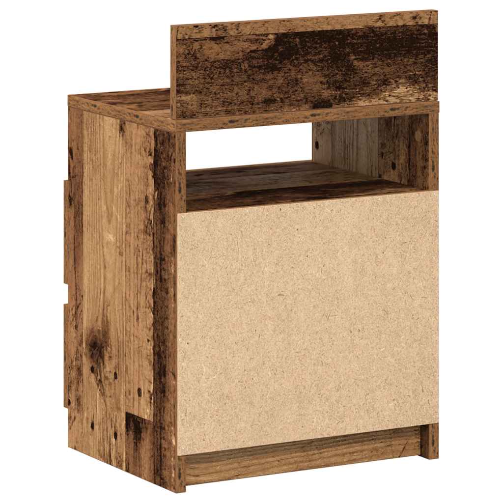vidaXL Nachttische 2 Stk. mit 2 Schubladen Altholz-Optik 40x33x60 cm