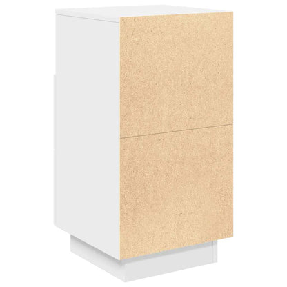 vidaXL Nachttisch mit 2 Schubladen Weiß 36x36x68 cm