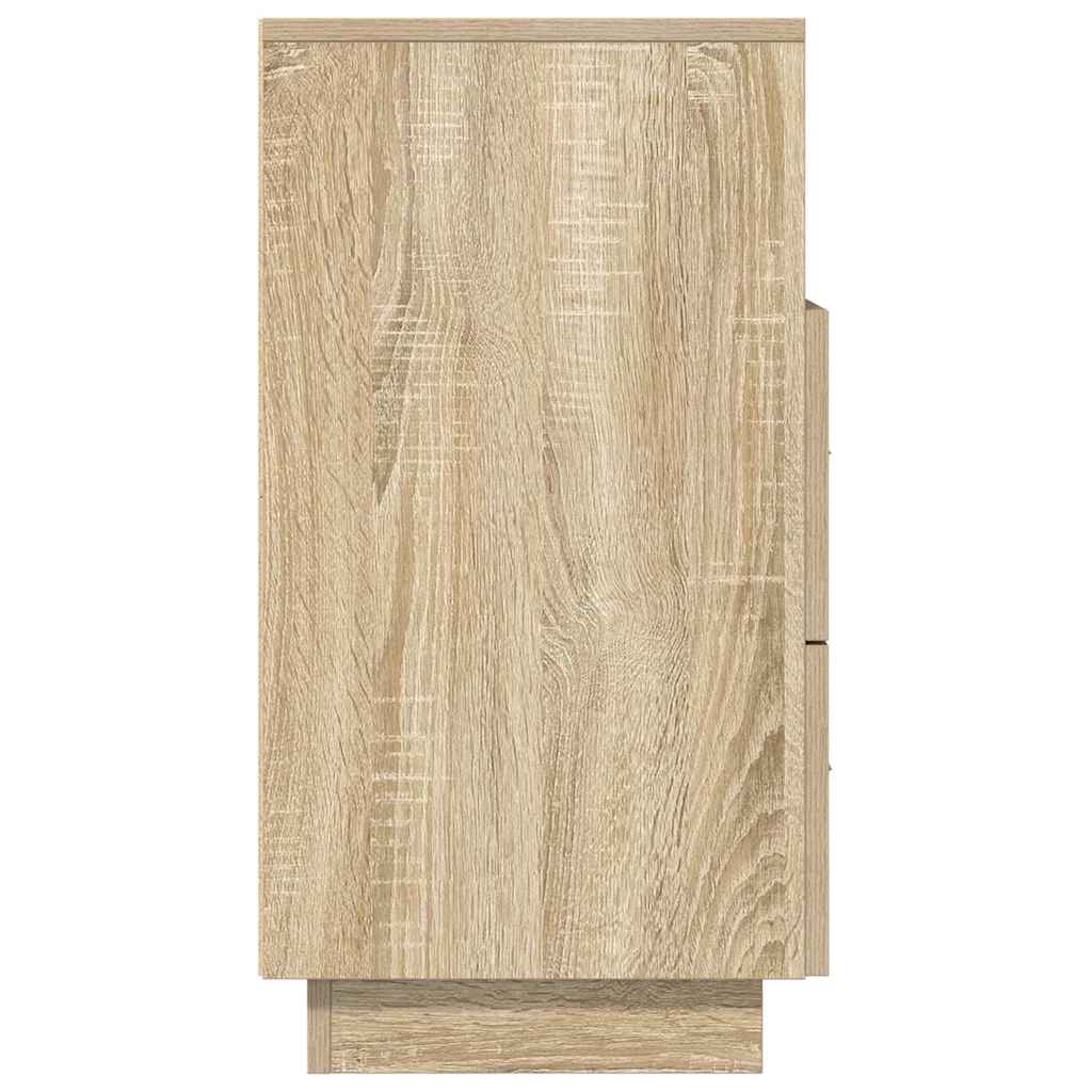 Nachttisch mit 2 Schubladen Sonoma-Eiche 36x36x68 cm