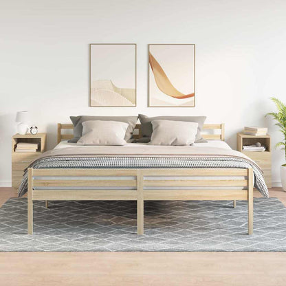 vidaXL Tables de chevet 2 pcs. avec 2 tiroirs Chêne Sonoma 36x36x68 cm
