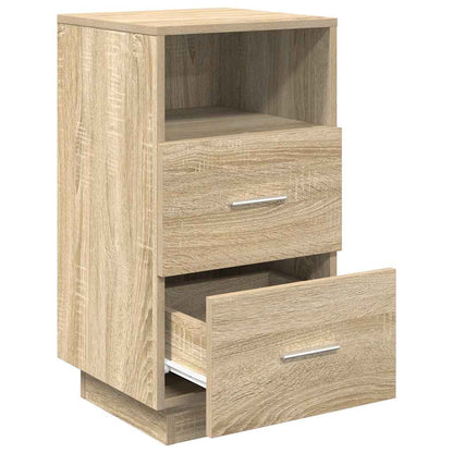 vidaXL Tables de chevet 2 pcs. avec 2 tiroirs Chêne Sonoma 36x36x68 cm