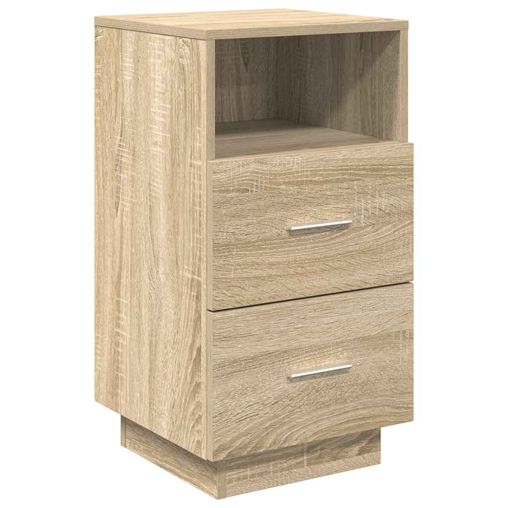 vidaXL Tables de chevet 2 pcs. avec 2 tiroirs Chêne Sonoma 36x36x68 cm