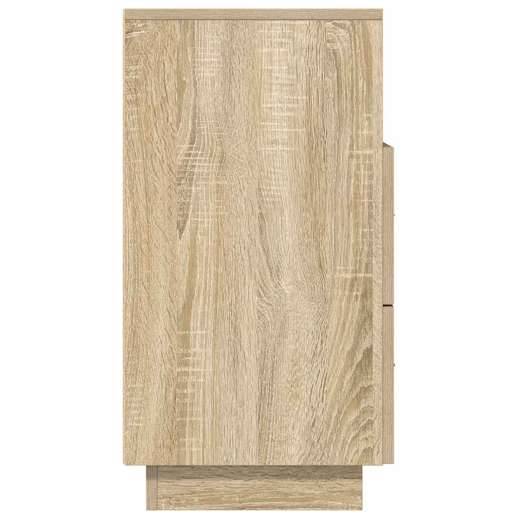 vidaXL Tables de chevet 2 pcs. avec 2 tiroirs Chêne Sonoma 36x36x68 cm