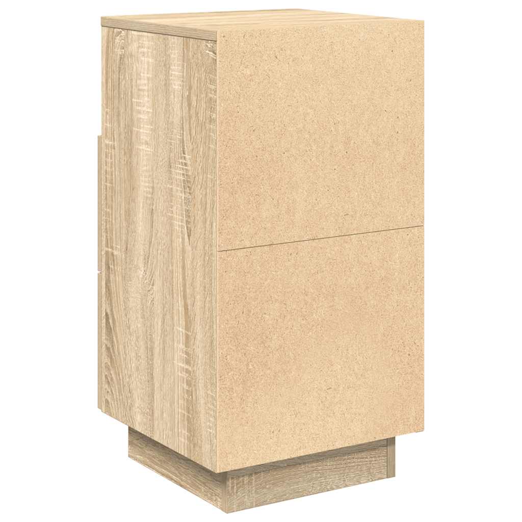 vidaXL Tables de chevet 2 pcs. avec 2 tiroirs Chêne Sonoma 36x36x68 cm