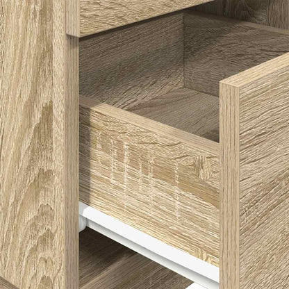 vidaXL Tables de chevet 2 pcs. avec 2 tiroirs Chêne Sonoma 36x36x68 cm