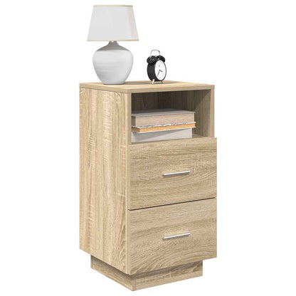 vidaXL Tables de chevet 2 pcs. avec 2 tiroirs Chêne Sonoma 36x36x68 cm