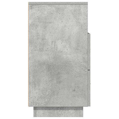 vidaXL Nachttische 2 Stk. mit 2 Schubladen Betongrau 36x36x68 cm