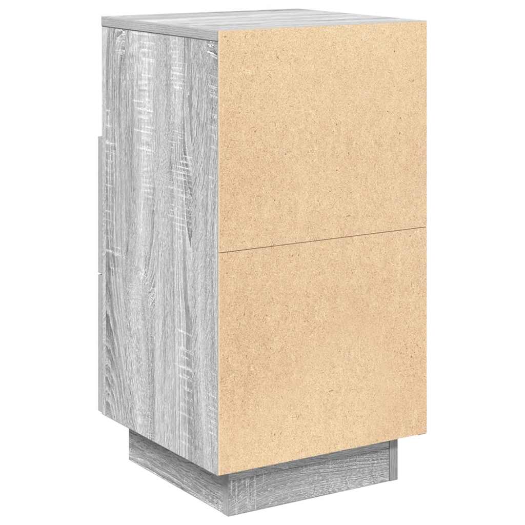 vidaXL Tables de chevet 2 pcs. avec 2 tiroirs Gris Sonoma 36x36x68 cm