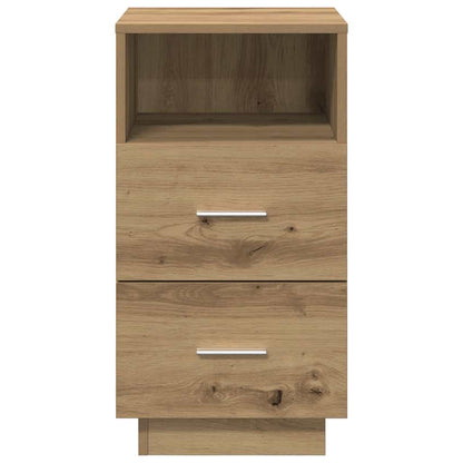 vidaXL Tables de chevet 2 pcs avec 2 tiroirs Chêne artisanal 36x36x68 cm