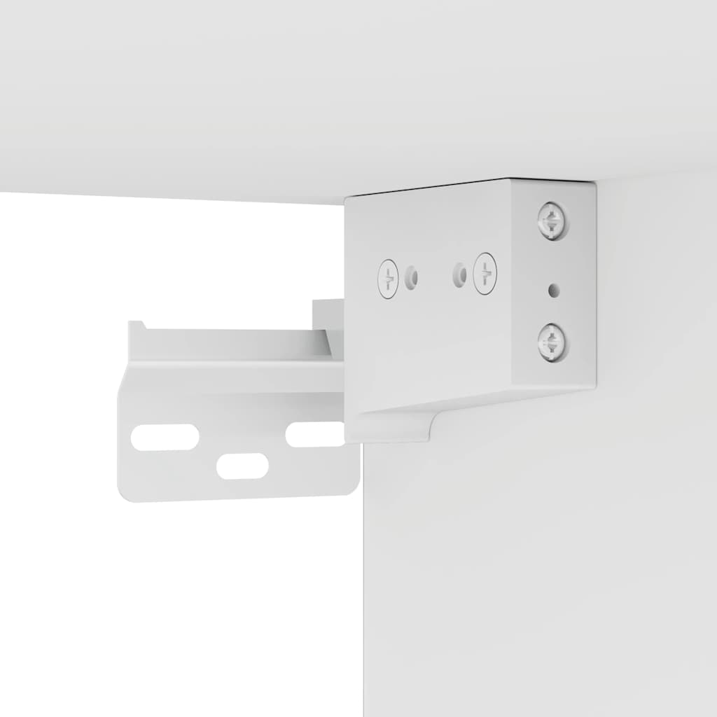 vidaXL Tables de chevet murales 2 pcs Blanc 45x26x28,5 cm
