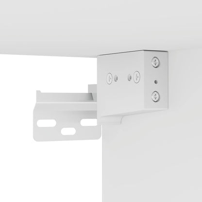 vidaXL Tables de chevet murales 2 pcs Blanc 45x26x28,5 cm
