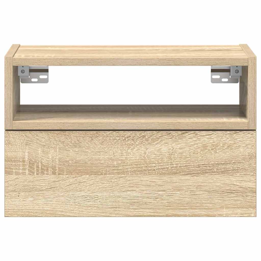 vidaXL Wand-Nachttisch Sonoma-Eiche 45x26x28,5 cm