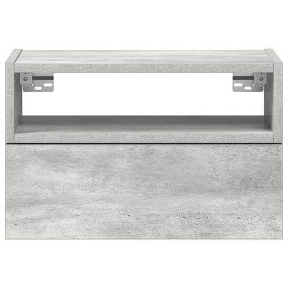 vidaXL Wand-Nachttisch Betongrau 45x26x28,5 cm