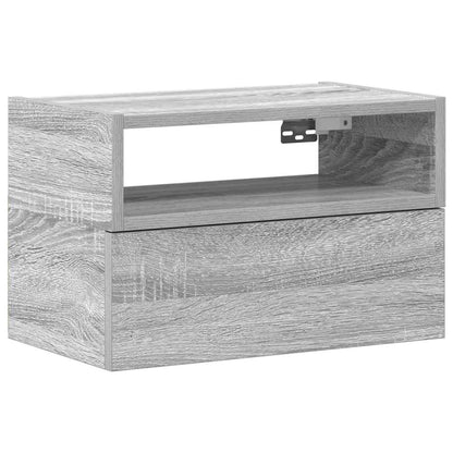 vidaXL Chevet mural gris Sonoma 45x26x28,5 cm